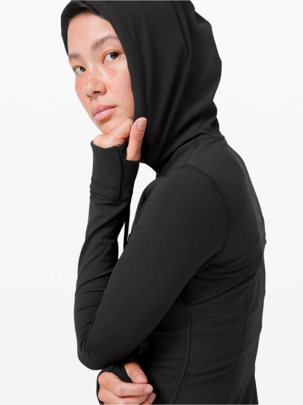 Lululemon black hooded define jacket size 8